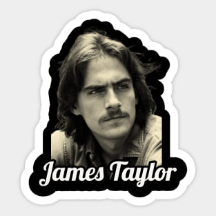 Retro James Sticker